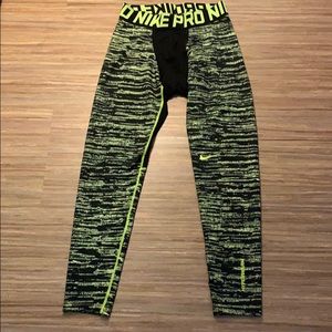 Extra large Nike Pro pants neon